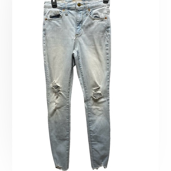 Universal Thread jeans womens size 2 distressed high rise skinny pants - Picture 1 of 14